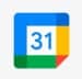 Google Calendar icon, online time management and calendar tool with Google Workspace.