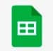 Google Sheets logo, online spreadsheet creation and editing tool of Google Workspace.