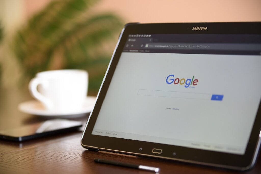 internet search engine, tablet, google workspace
