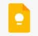 Google keep icon, note-taking app for jotting down notes and organizing tasks in google workspace.